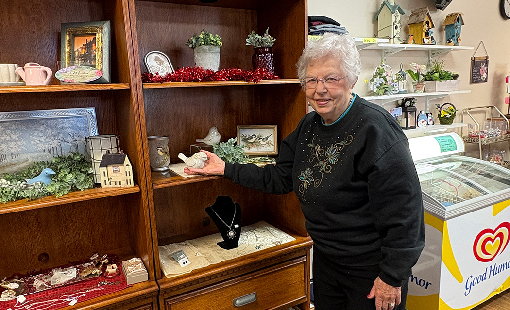 The hospital gift shop carries a variety of decorative items
